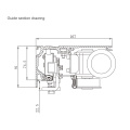 Modular design d20 150W brush motor automatic sliding door operator/mechanism
